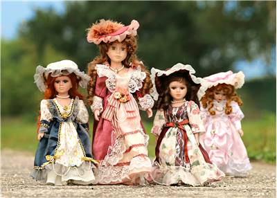 small antique dolls